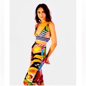 FARM RIO bodycon midi skirt, bought at farm store in rio, never worn sz XL/GG